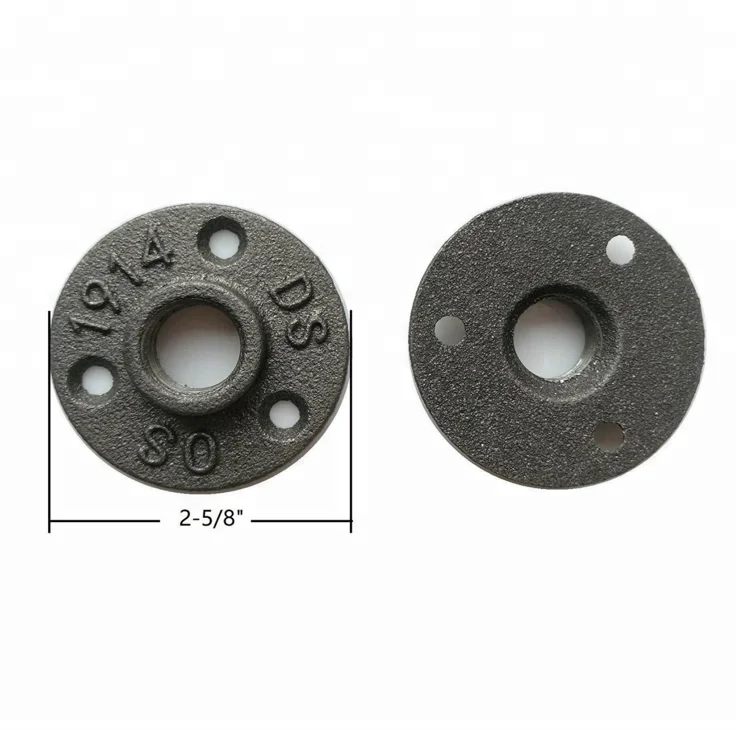 
1/2,3/4Malleable Iron Black retro flanges 