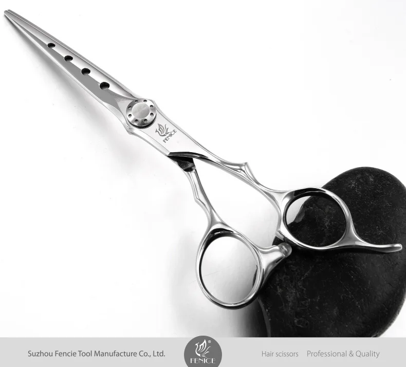 6.25 Inch Japanese VG10 Stainless Steel Barber Hair Scissors Blade with Holes