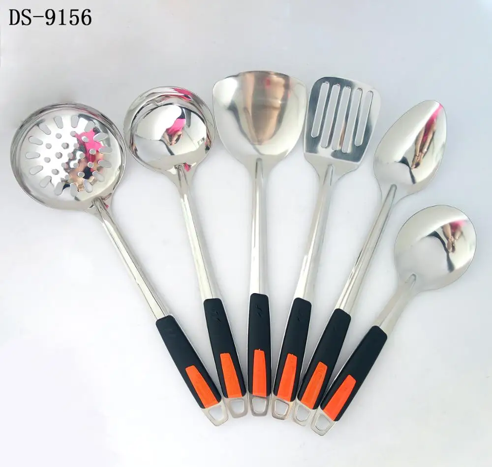 New Style 6pcs Kitchen Utensil Set With Plastic Handle Buy Plastic