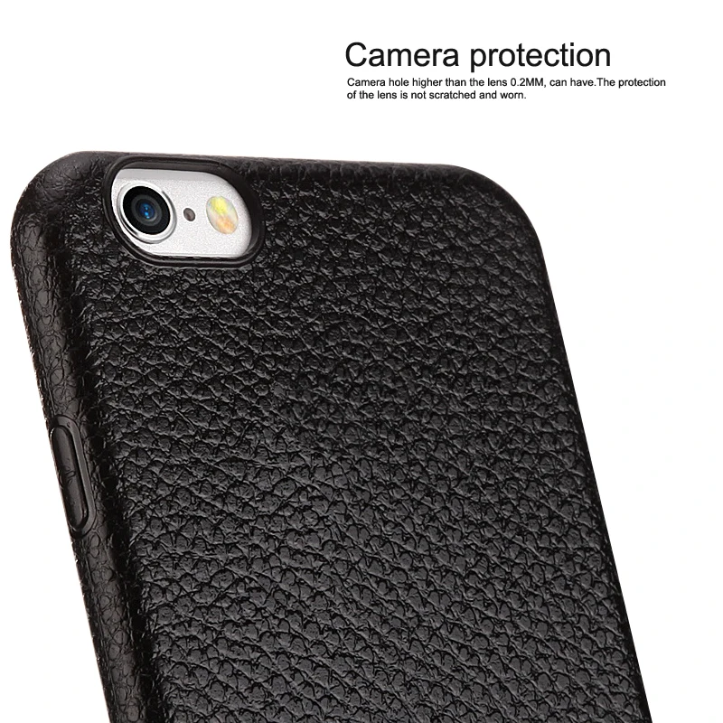 
Best quality tpu litchi grain mobile back cover for iphone 6 case we accepting dropship 