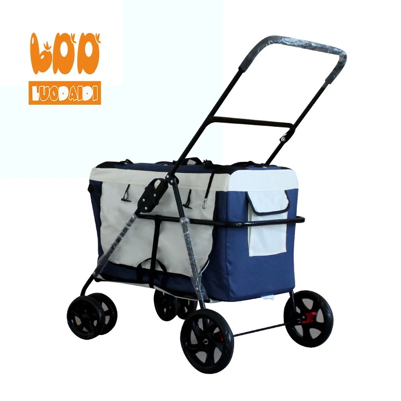 

3colors 4 wheels trolley buggy travel pet stroller, Customized