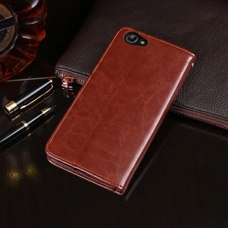 

Wallet PU Leather stand Case for VIVO Y71 with card slot, Various colors available