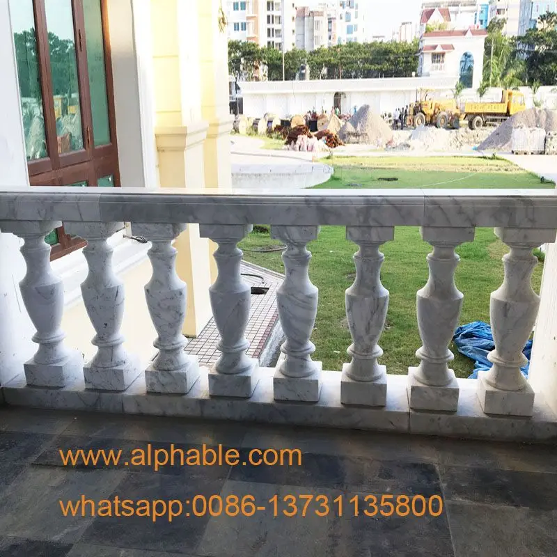 Customized White Marble Staircase Pillars Buy Staircase Pillars