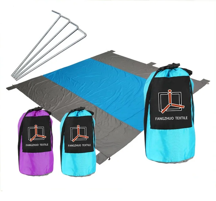 

Sand free ripstop nylon fabric picnic mini beach blanket