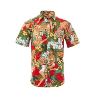 

2020 Printed Digital Printing Beach Camisas Casual Man Deer Print Shirt