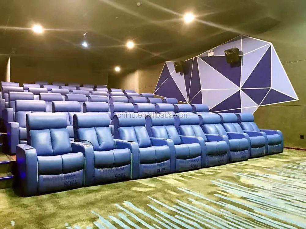 热销欧式风格影院椅电动躺椅剧院椅家庭影院躺椅