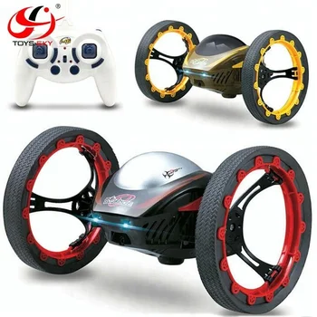 Newest !!2.4GHz Radio Control Bounce Car Jumping Robot RC Toy For Sale