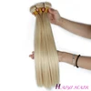 Human Hair Closure Virgin Brazilian 613 Hair Closure Piece Blonde Virgin Hair 3 Bundles With 4X4 Lace Closure