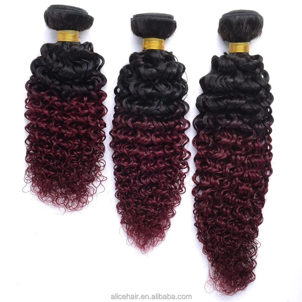 

Wholesale Brazilian virgin remy human hair jerry curl human hair weft, Natural color #1b