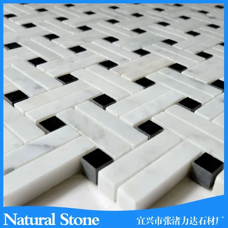 Love home Square White Wall Decoration Tile Marble Mosaic