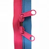 #5 long chain nylon zipper continuous zip with double non lock slider