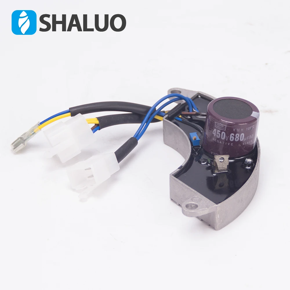 Nuevo Regulador de voltaje automático trifásico 5kw 188 AVR, accesorios de generador de gasolina, estabilizador de voltaje de caja de aluminio