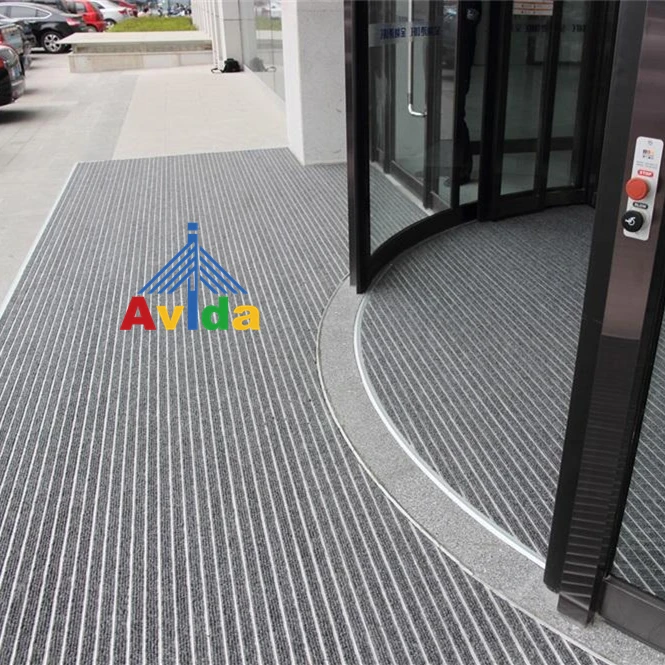 Hotel Aluminum Entrance Mat With Rubber Strips Carpet Buy Aluminum