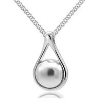 

925 Sterling Silver Cremation Memorial Jewelry Teardrop Urn Ring Necklace for women