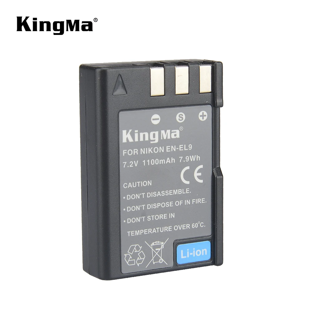 

KingMa Digital Camera battery EN-EL9 ENEL9 For Nikon D60 D5000 D3000, Black
