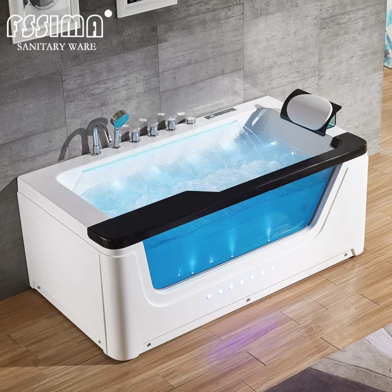 Adult Jakuzi Bath Glass Whirlpool Bathtub - Buy Single Jakuzi Bath ...