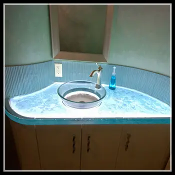 Textured One Piece Bathroom Sink And Countertop View One Piece