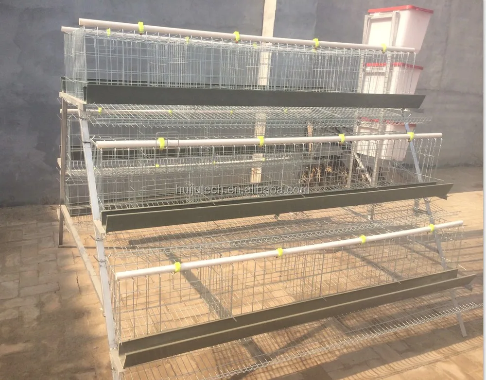 Galvanized Wire Cage Build Chicken Coops 3 Layer Cage Commercial