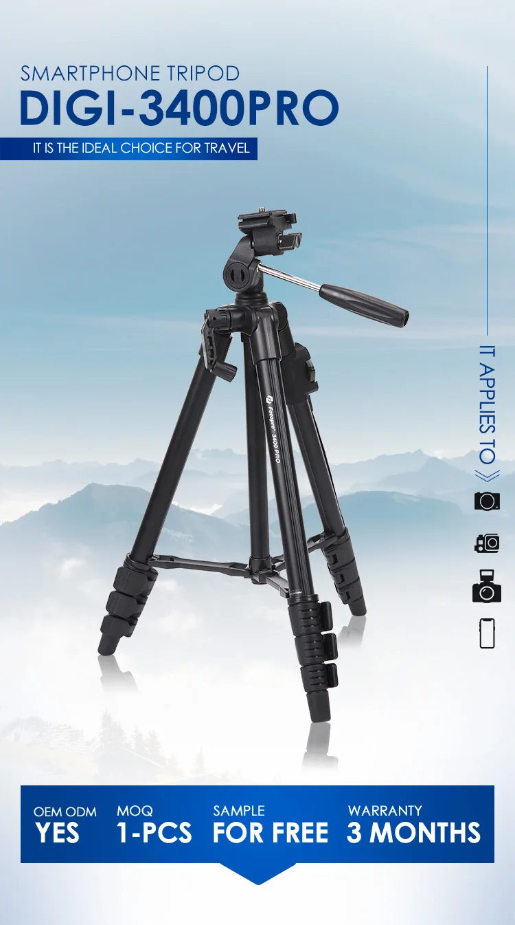 Fotopro Professional Camera Tripod Digi-3400 - Buy Tripod,Camera 