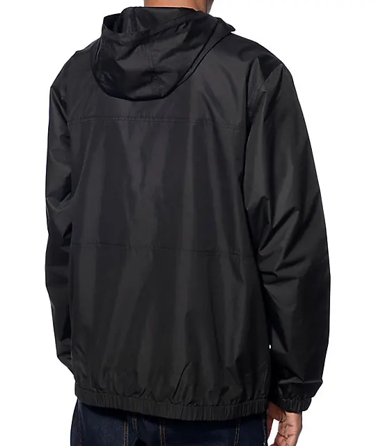 Mens Nylon Packable Hooded Lightweight Rain Jacket Water Resistant ...