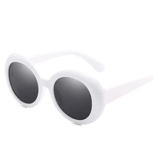Clout men fashion Sun Glasses Retro oval Design Eyeglasses UV400 Women fancy sunglasses