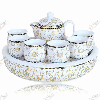 Desain Baru Arab Kaca Tea Set Dengan Harga Yang Besar 