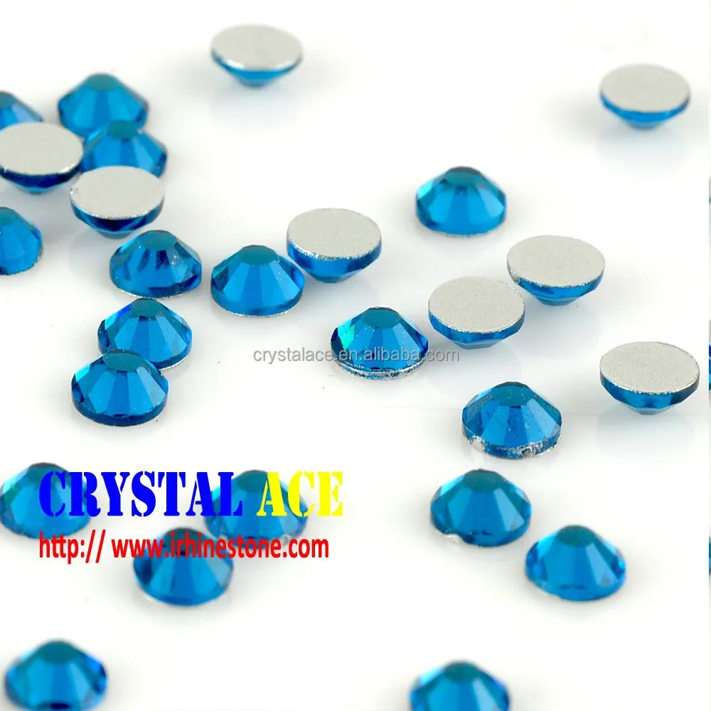 

ss20 blue zirconia flat back rhinestones, best DMC flat back rhinestone beads