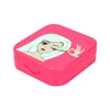 Square Lash Compact Mirror False Eyelash Storage Box For One Pair