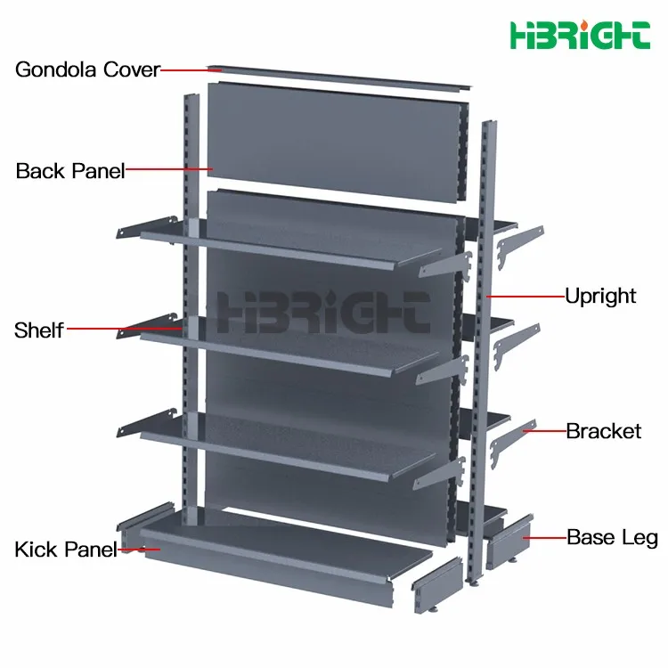 Commercial Supermarket System Gondola Shelving For Sale - Buy Gondola ...