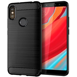 Carbon Fibre Shockproof Soft TPU Case Xiaomi Redmi Y2