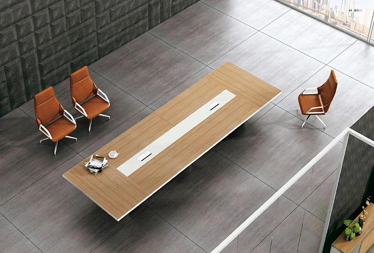 China Factory Manufacture 10 Person Seater Modern Office Conference Table Meeting Conference Room Table Furniture