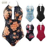 

Women's One Piece Swimsuits Tummy Control Swimwear Slimming Monokini Bathing Suits for Women Backless V Neck Swimsuit