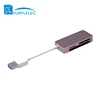 Wholesale 3port usb 3.0 hub with sd card reader tablet portable card reader