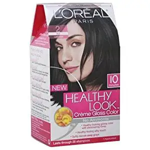 Buy Loreal Healthy Look Hair Dye Creme Gloss Color Black 2 1 Ct