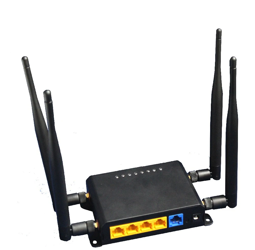 

Made in China ZBT mt7620 MC7455 module supported openwrt wireless 1 lan 4g wifi B13 router for USA, Black