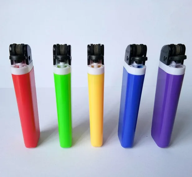 Round Bottom Cheap Plastic Disposable Lighters With Solid Color Buy
