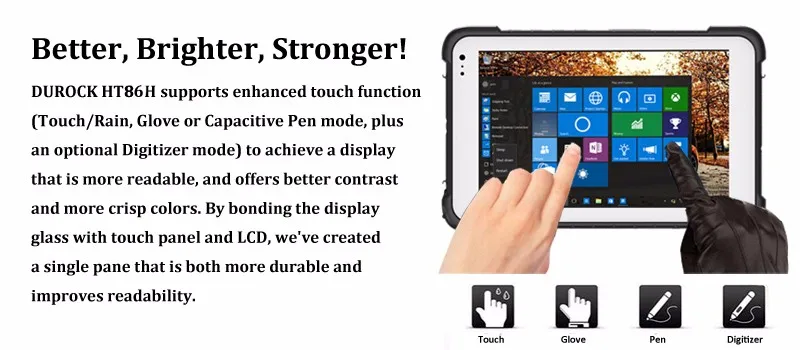 IP67 Waterproof Windows 10 R   ed Tablet 8 inch NFC Reader R   ed Tablet Windows with Barcode Scanner