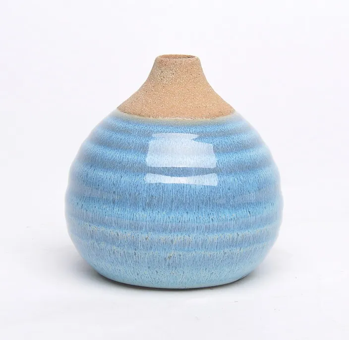 Candy Color Round Shape Narrow Mouthed Home Hotel Decoration Luxury