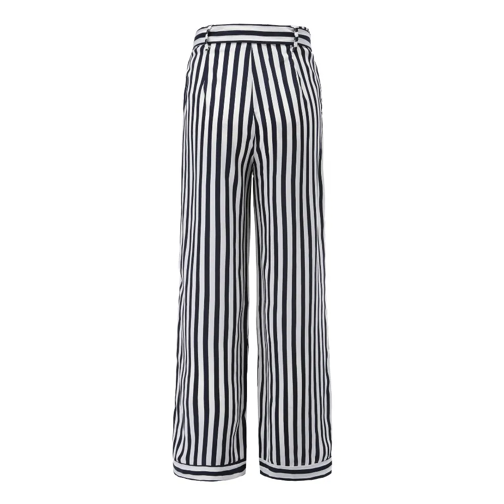 striped straight leg pants