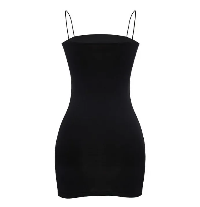 

X87849B women sexy club dress lady pure color tight strap dress, As picture