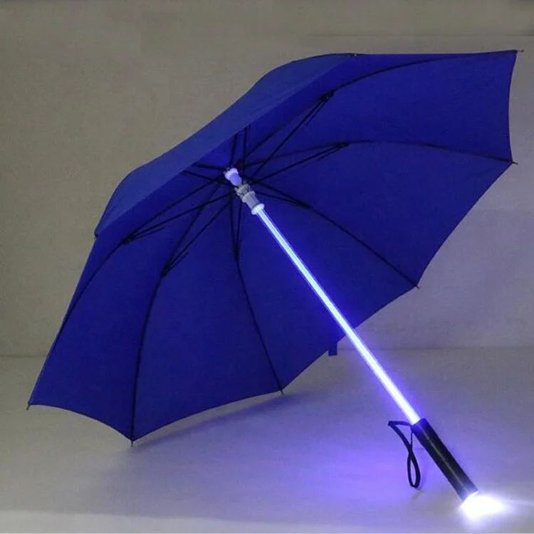 

Printing Logo Glow in The Dark Umbrella LED, Black