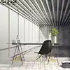 3d wallpaper murals with bright windows and gray concrete wallpaper murals for interior 3d wallpaper PW1435727606