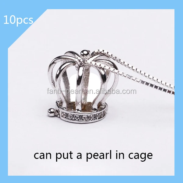 

pearl pendant tools S925 silver cage wholesale