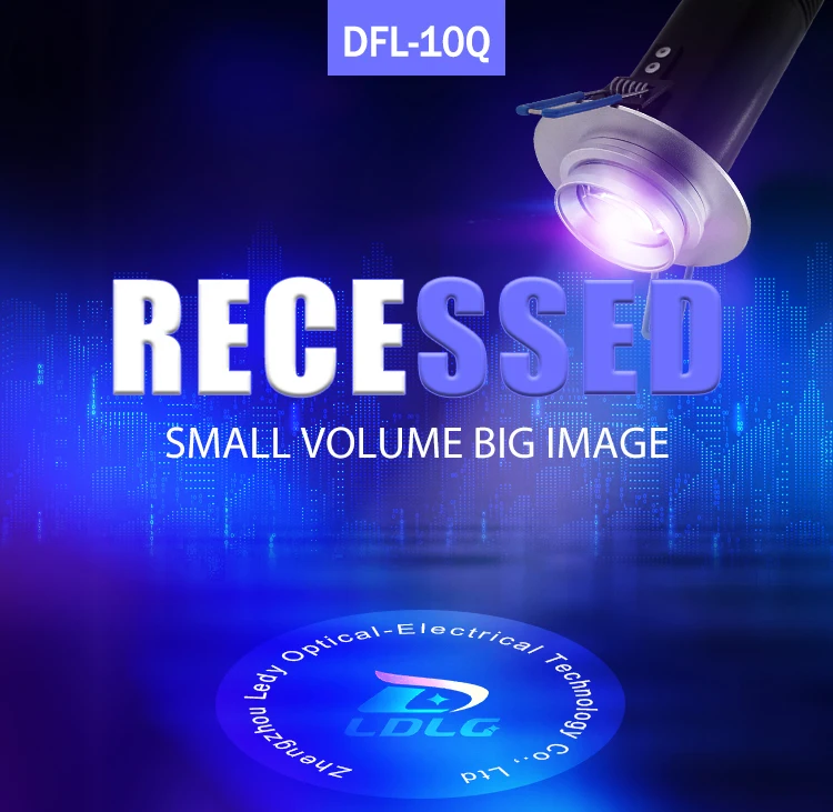  indoor recessed 10w lights store logo gobo projector for sale