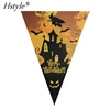 Decoration DIY Hanging Flag Halloween Decoration Banners Balloon Horror Paper Pull Flag Party Supplies HLY017