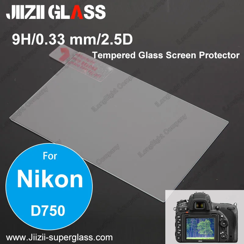 HD Enhanced Optical Japanese Glass Film for Nikon D750 DSLR Camera,for Camera Precisely Designed tempered glass screen protector