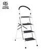 4 step 1340mm adjustable mobile climbing step ladder with safety railder SM-TT6014B