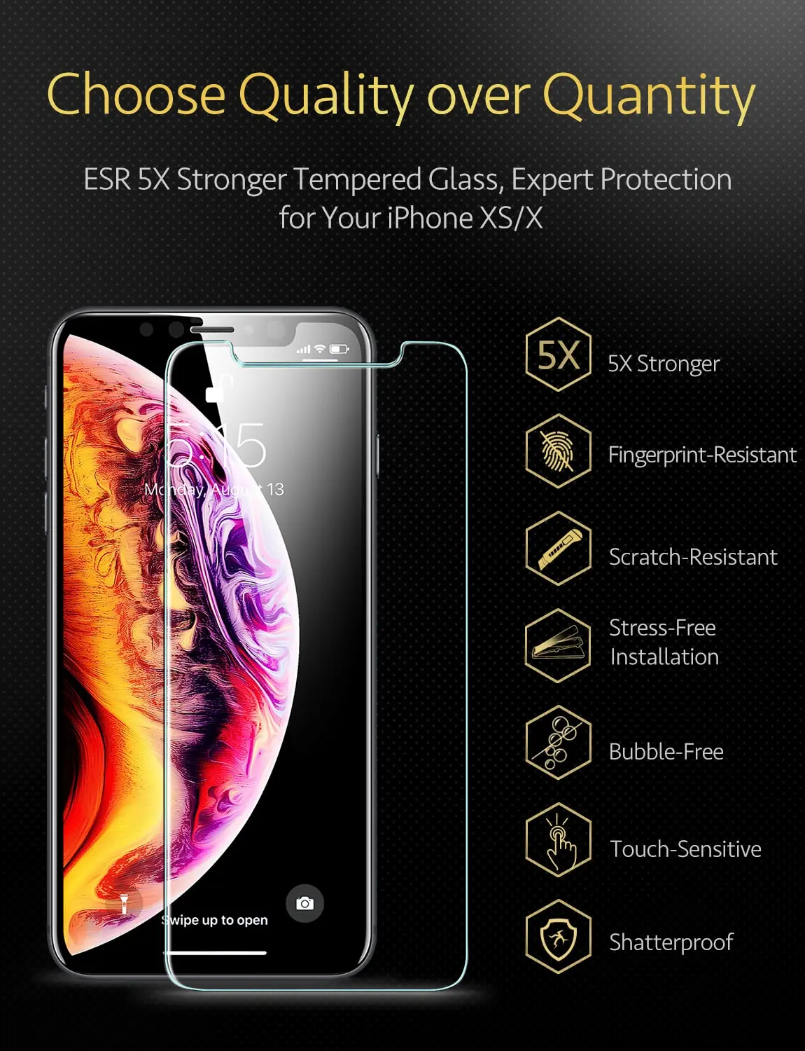 Esr With Installation Frame For Iphone 11 Pro/11 Pro Max/11 Tempered