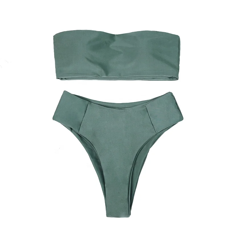 

Sexy Women High Waist Swimwear Wrapped Chest Bikini 2019, Picture