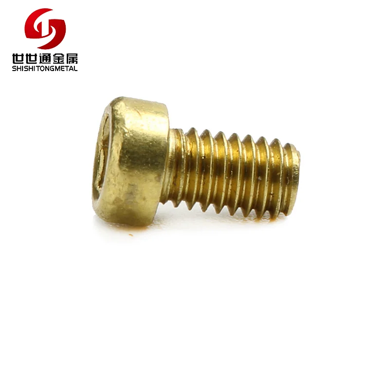 
DIN 912 M3*5HM Hexagon Socket Head Machine Thread Finish Plain Brass Caps Screws 